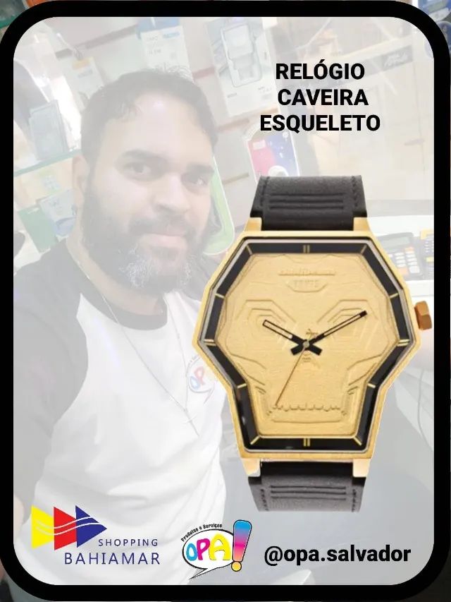 Relogio chilli beans - caveira - Foto 5