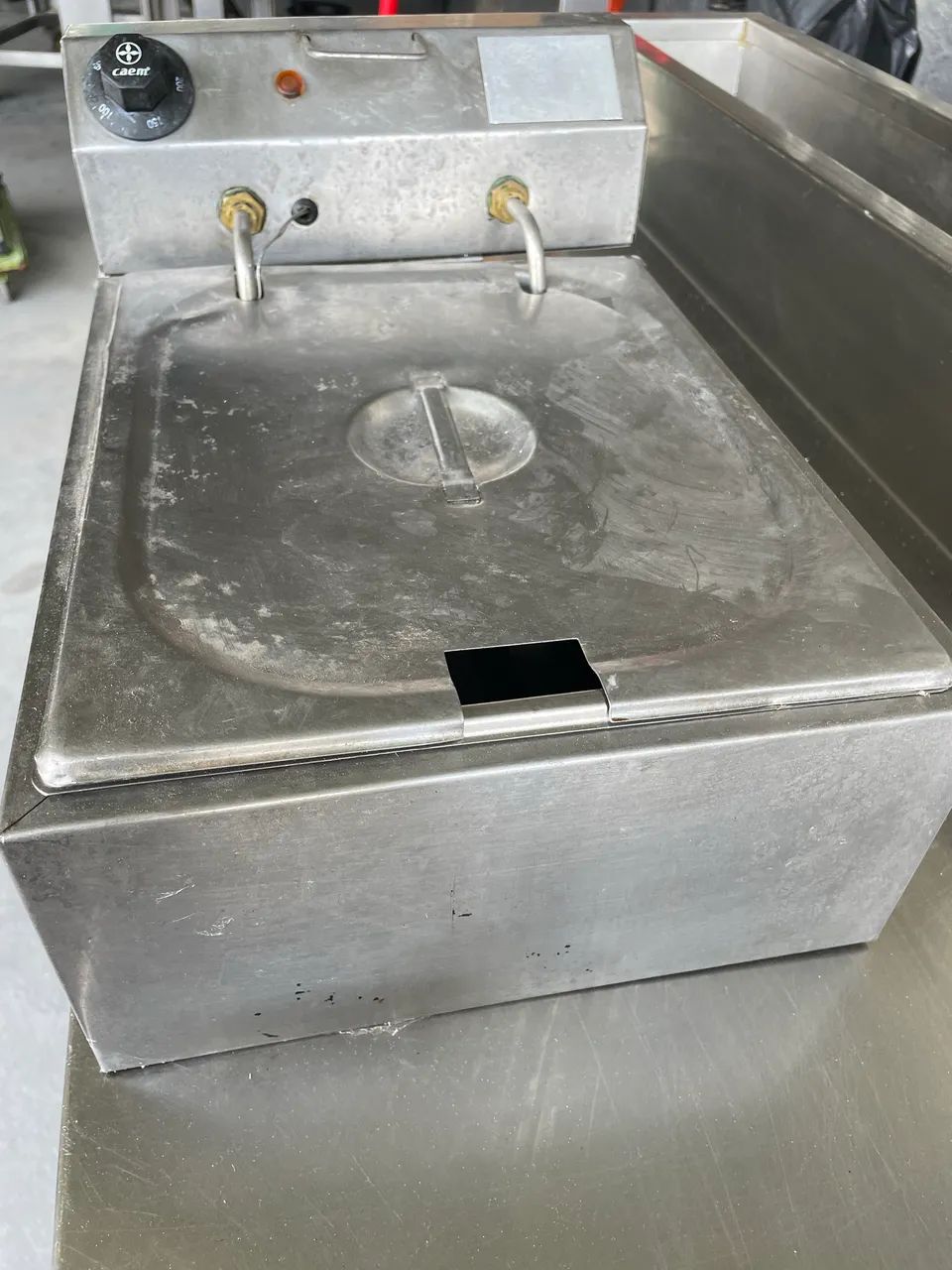 Fritadeira Elétrica Industrial Compacta - Aço Inox - Com Cesta - Foto 3
