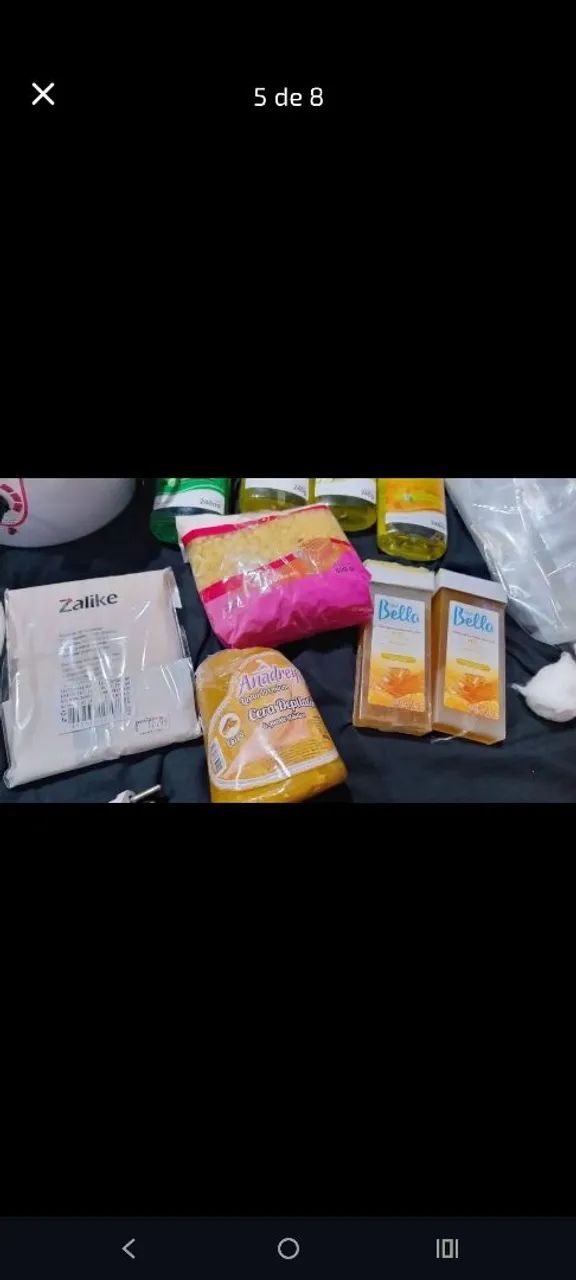 Panela aquecedora de cera e aquecedor de cera rolon + material pra depilação com cera quen - Foto 5