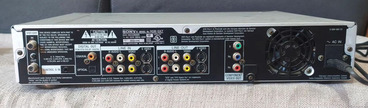 Cd player Sony RDr-Gx7 Raro top - DVD, Blu-Ray e Vídeo Cassete