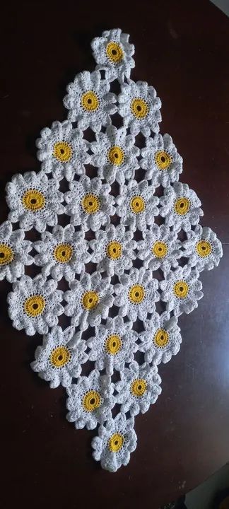 Toalhas em  Crochê Flores