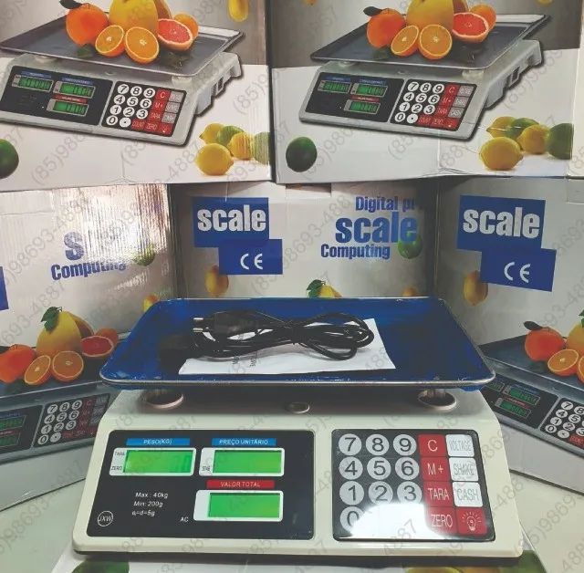 Balança 40kg para comércio padaria, mercado,mercearia, aÇougue, aÇaiteria feira 