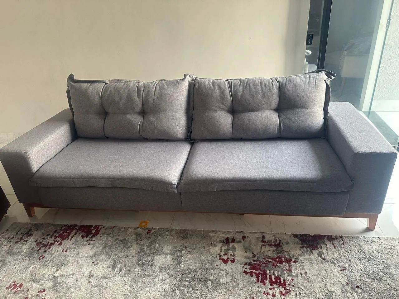 Sofá 4 lugares e 2 poltronas