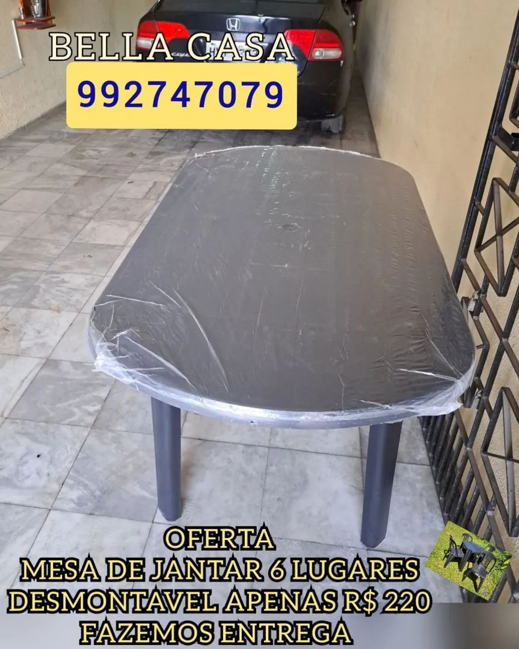 MESA DE 6 LUGARES WME.D 7S.E DKS.SID.E SJS.EJDKE EUE ENTREGO HOJE 