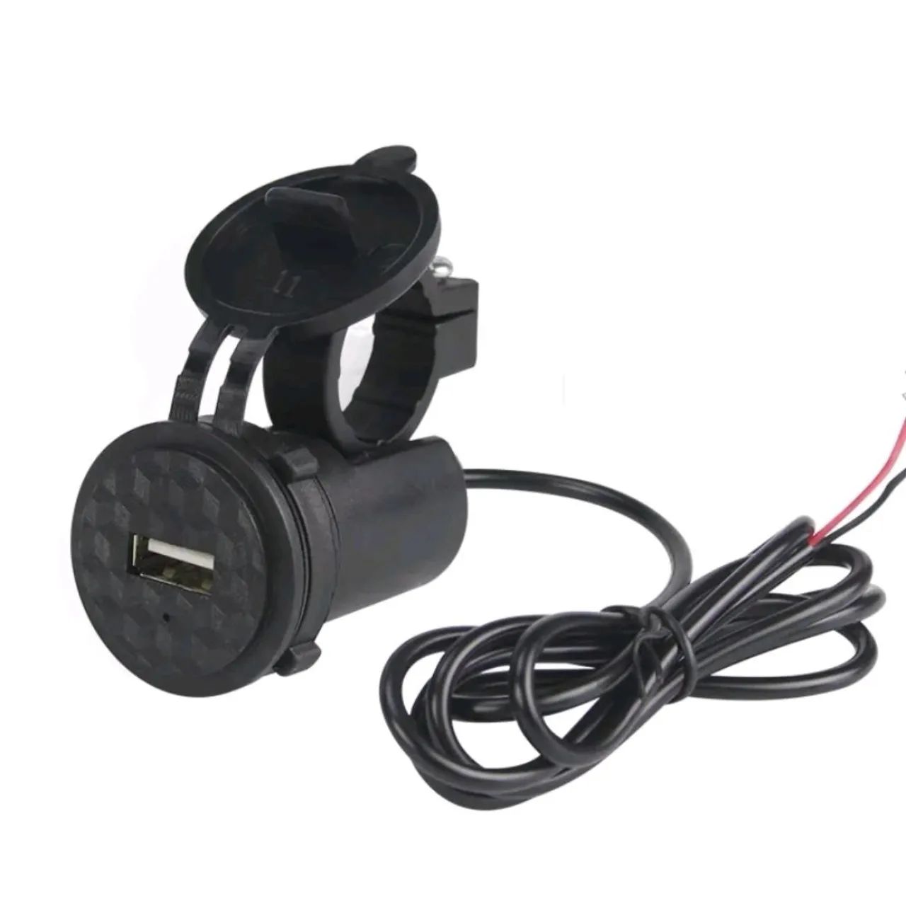 Carregador Celular USB para Moto Tomada Impermeável - Foto 2