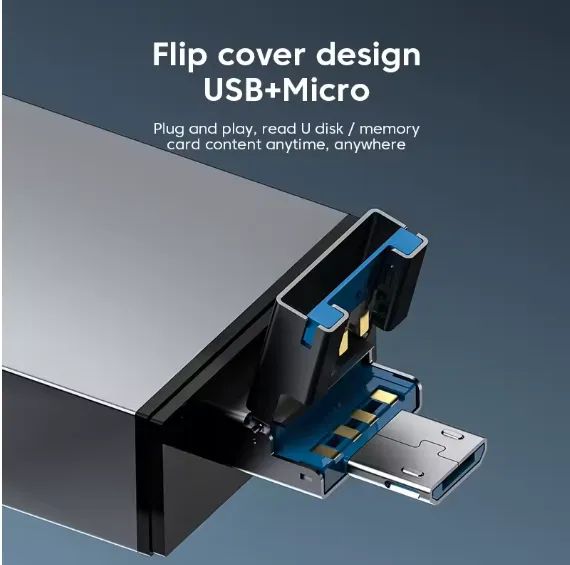 Adaptador 7 Em 1 Hub Otg Tipo-c 3.1 Usb 3.0 Micro Usb - Foto 5