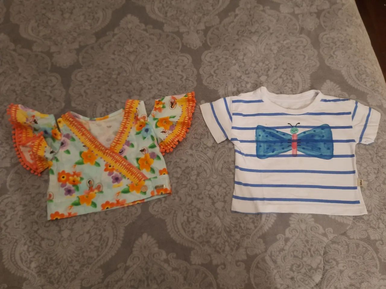 Conjunto de roupas infantis estilosas marca Alphabeto