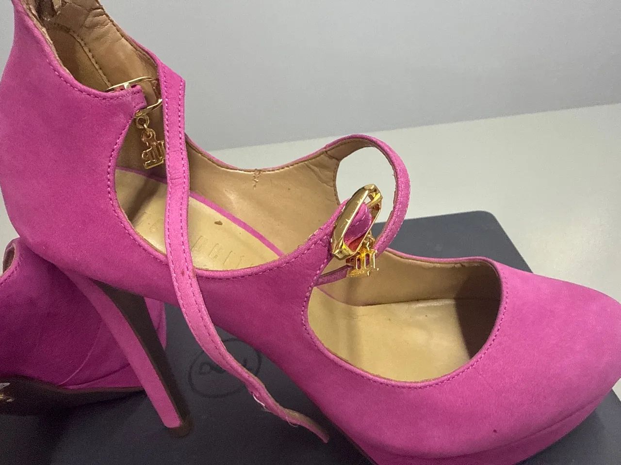 Sapatos de Salto Alto Rosa - Foto 3