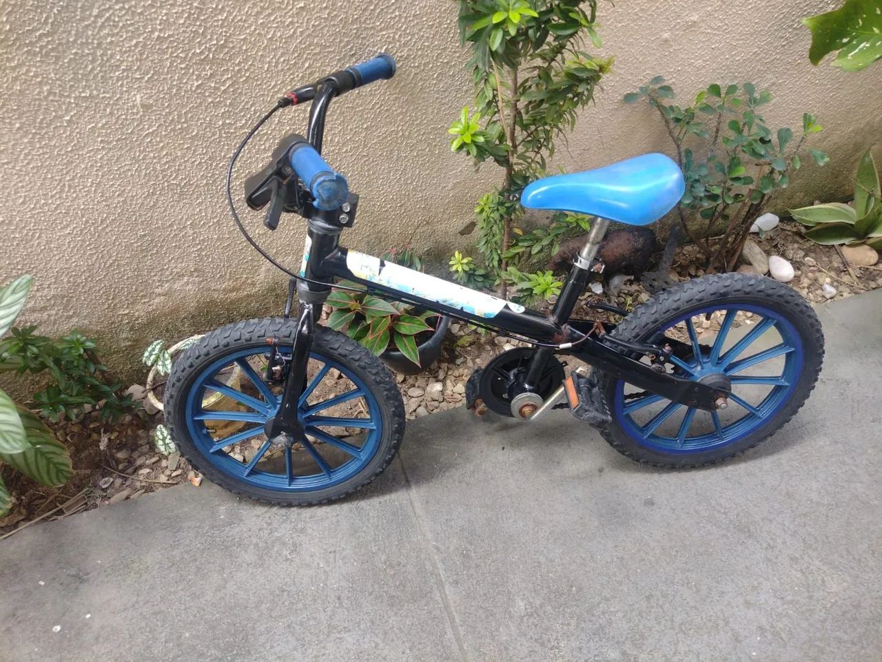 Bicicleta Infantil com Rodas Azuis
