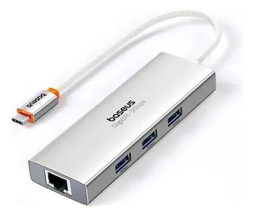 Hub USB-C para 3 Portas USB 3.0 e RJ45 1000 Mbps - Foto 2