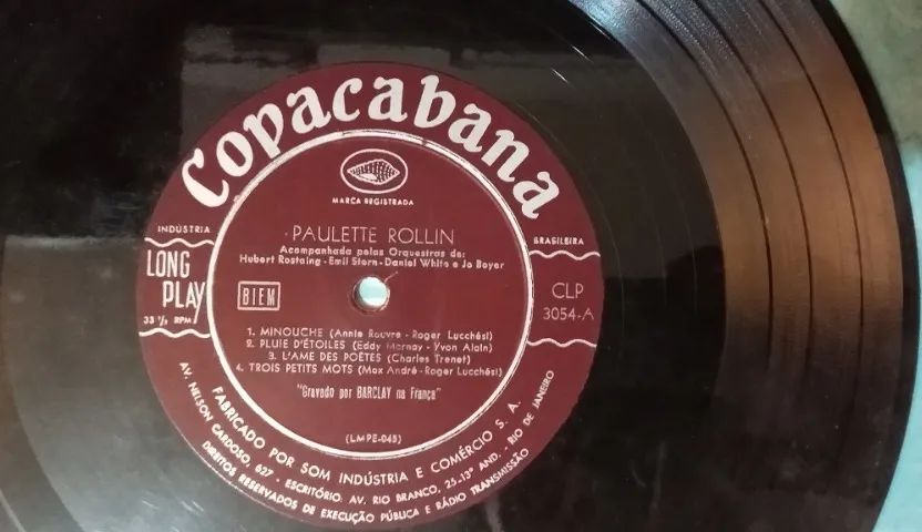 Disco da Paulette Rollin - Raridade dos anos 50/60  - Foto 4