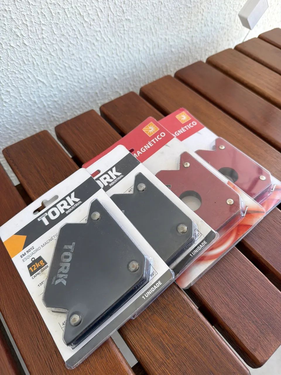 Kit 4 Esquadros Magnéticos para Solda 12kg 