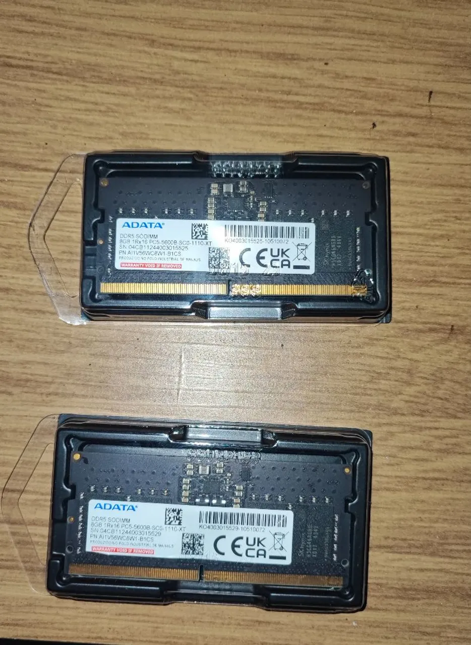 2 Memória RAM ADATA DDR5 8GB para Notebook ( total 16gb )