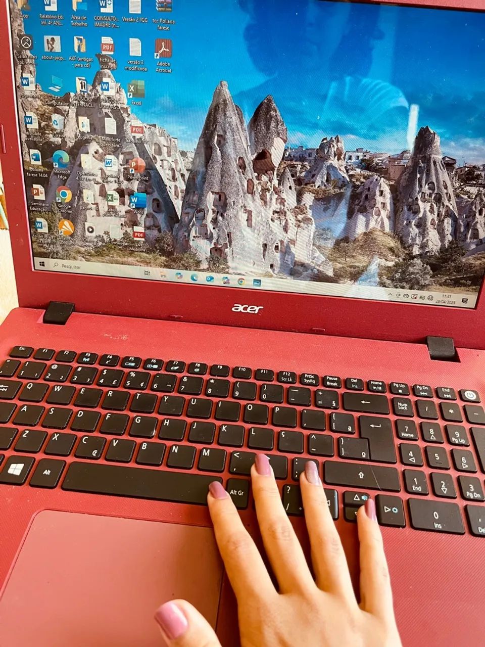 Notebook Acer Vermelho