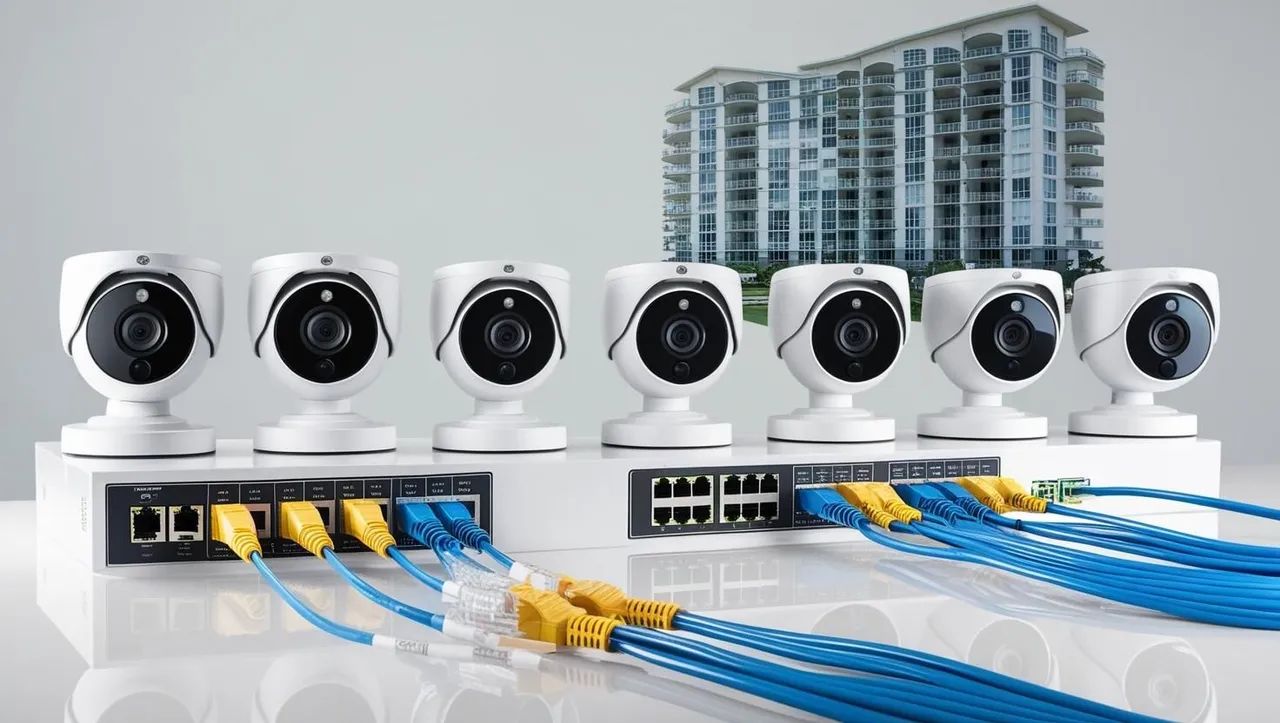 Câmeras de segurança CFTV padrão IP