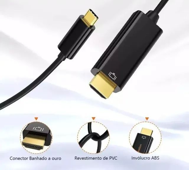 Cabo Usb C Type C Para Hdmi 
