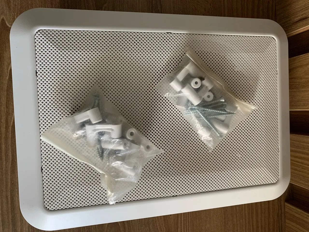 Par de Arandela Retangular Alto Falante 6 Polegadas para Teto de Gesso - Foto 5