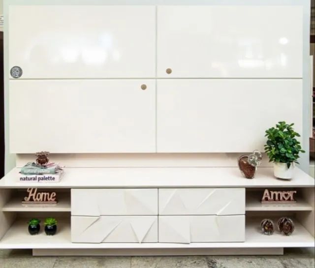 Painel + Rack para TV até 75" Domani 100% MDF PRONTA ENTREGA! - Foto 2