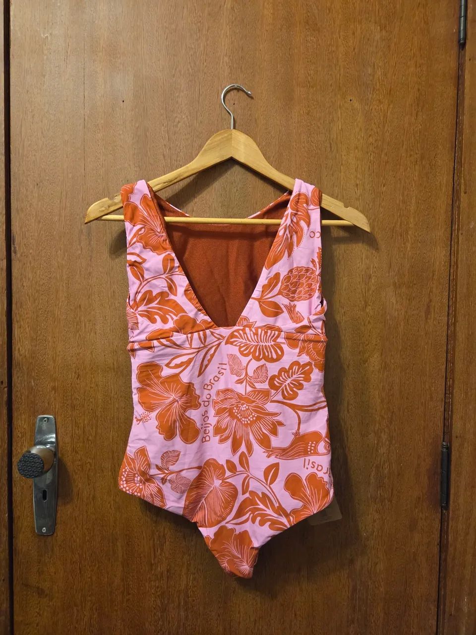 Maiô novo c/ etiqueta UV LINE Bruna Bloom Pink Feminino c/ Proteção Solar tam. M<br> - Foto 5