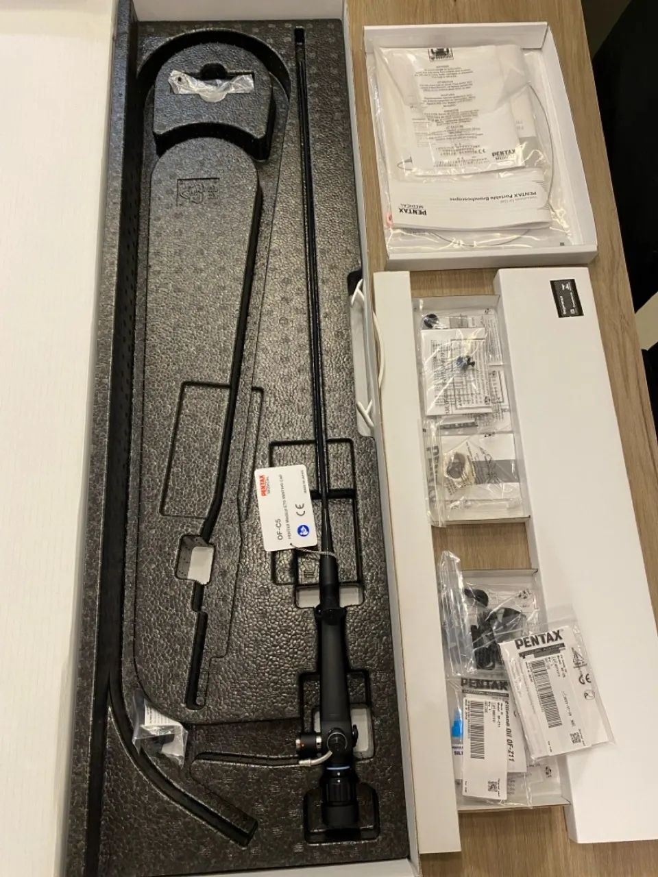 Fibrobroncoscópio Pentax FB-18RBS (nunca usado)