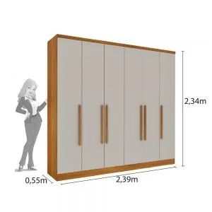 Guarda-Roupa100%MDF Moderno com Design Elegante - Foto 3