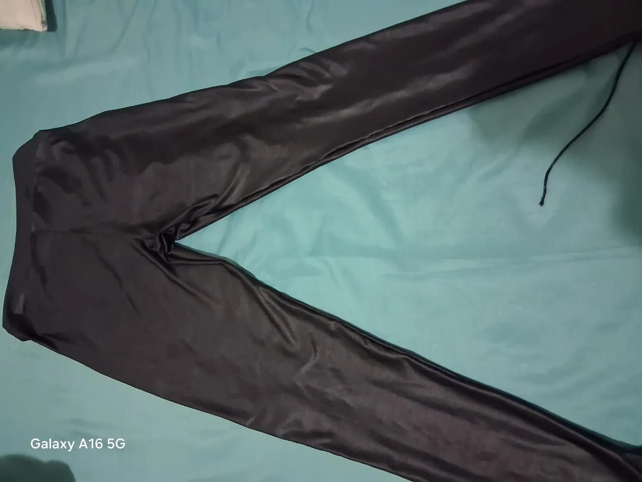 Calça Legging Couro Sintético Preta