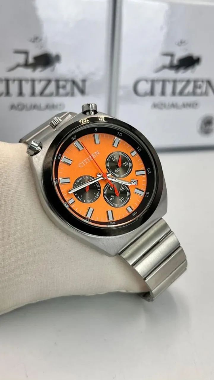Relógio Estilo Citizen em Aço Inoxidável  - Foto 3