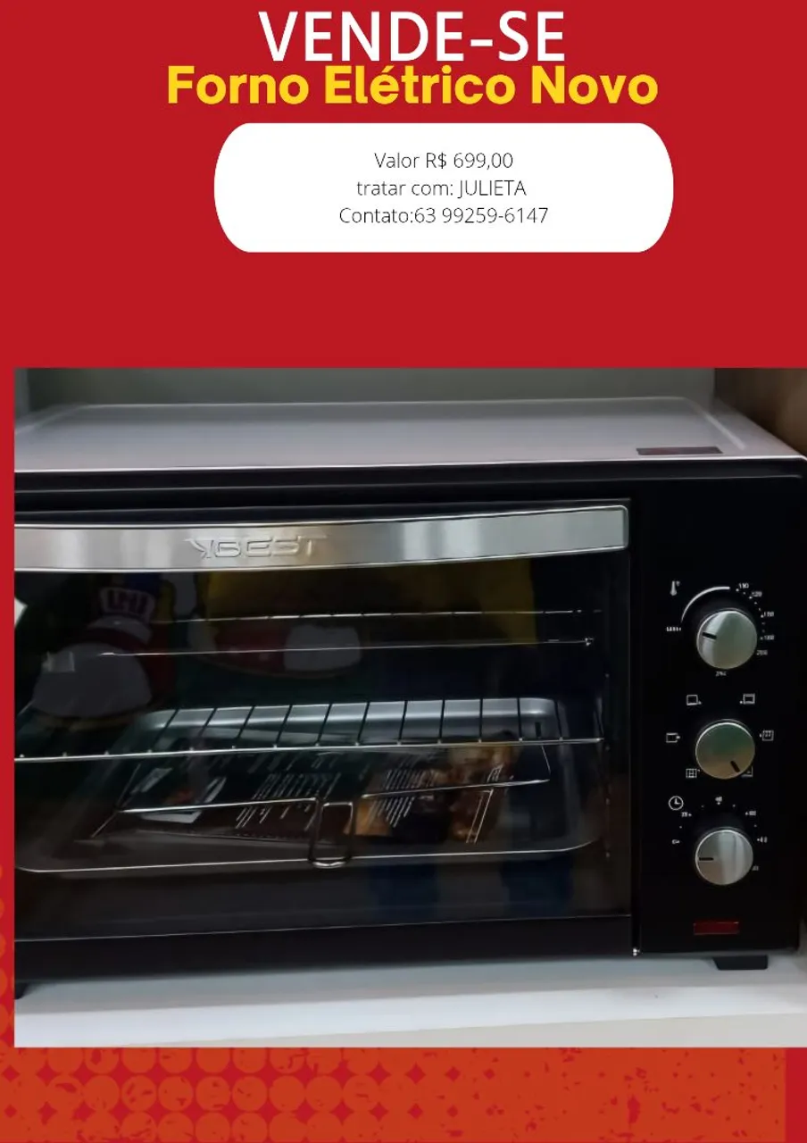 Forno Elétrico Novo - Vende-se
