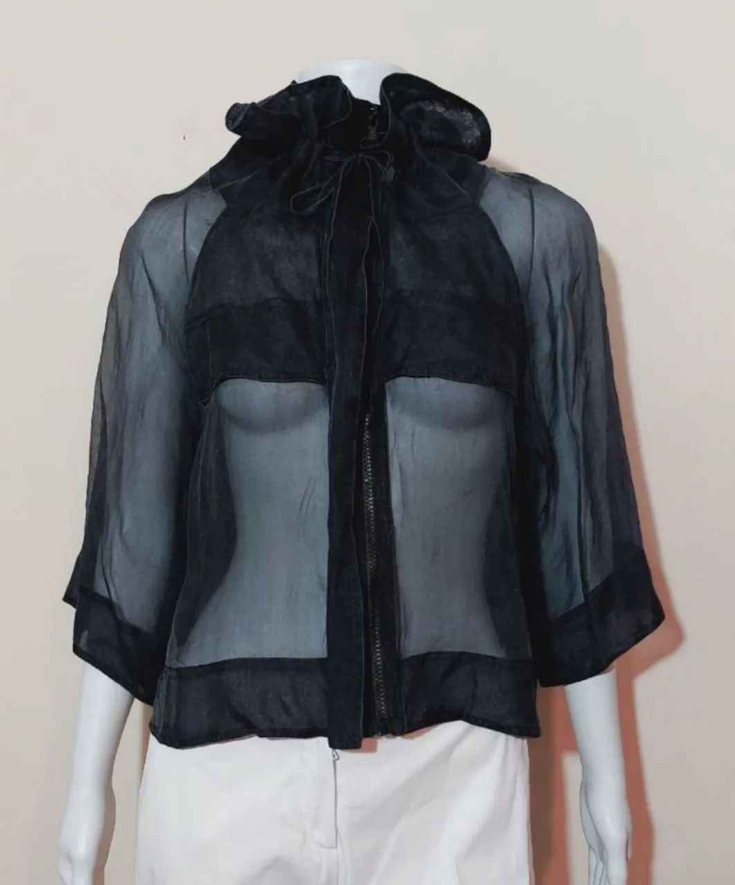 Sacada blusa transparente  - Foto 2