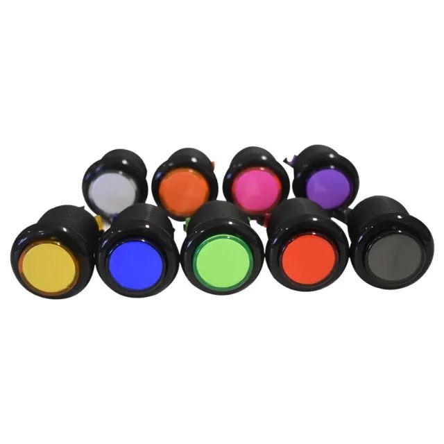 Botao arcade acrilico black com micros fliperama