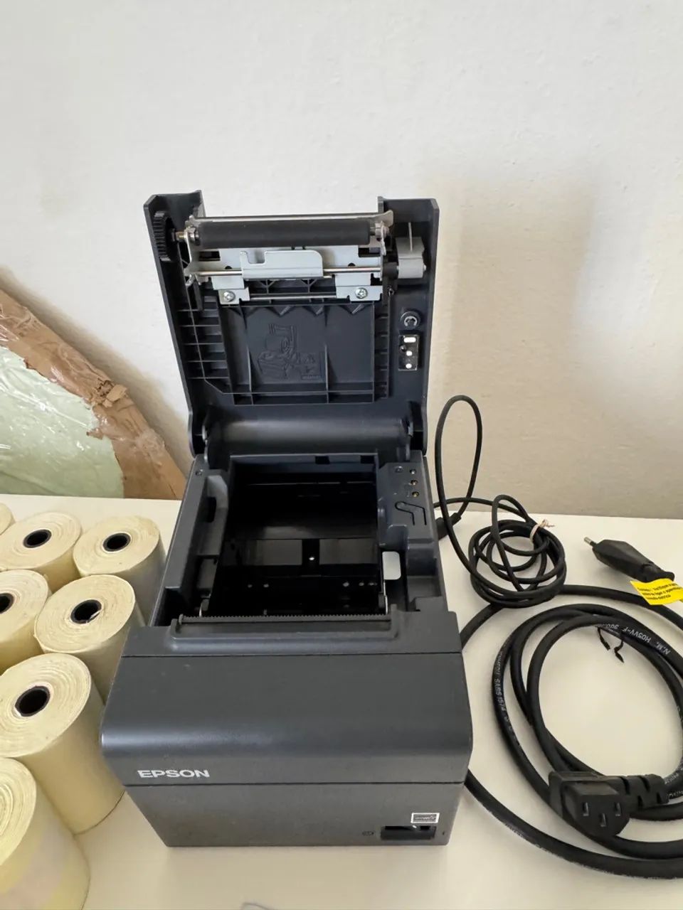 Impressora Epson TM não fiscal + 29 bobinas + leitor de código de barras - Foto 4