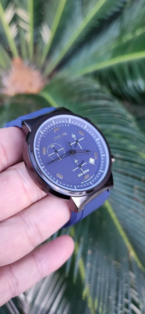 Relógio Citizen Eco-Drive Azul - Foto 4