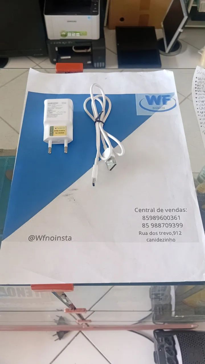 Carregador Samsung + Cabo USB