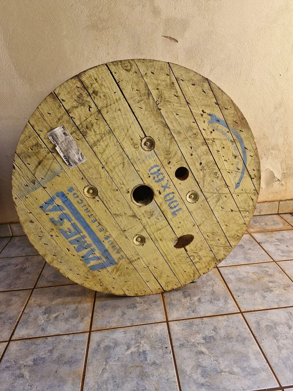 Carretel Bobinas de madeira para decoração - Foto 5
