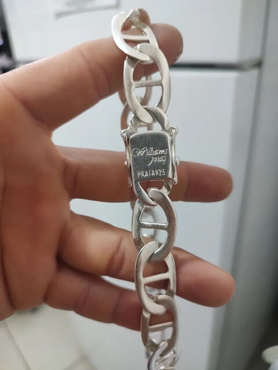 Corrente prata 925.  122 gramas No precinho pra vender logo. - Foto 2