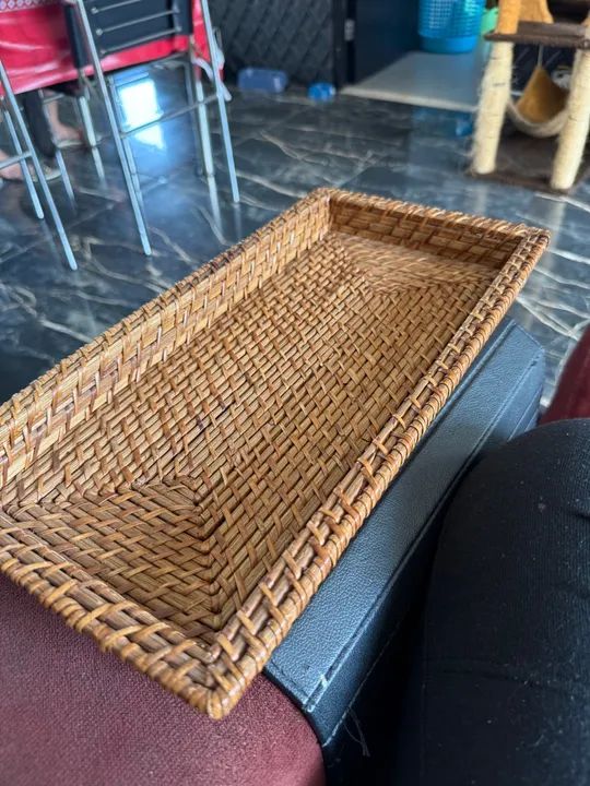 Bandeija em vime 