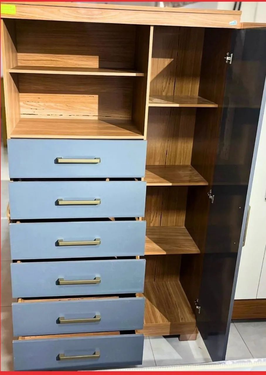 Cômoda Marabá 6 Gavetas Na Promoção. Entrega É Montagem Grátis Loja R&L Moveis 