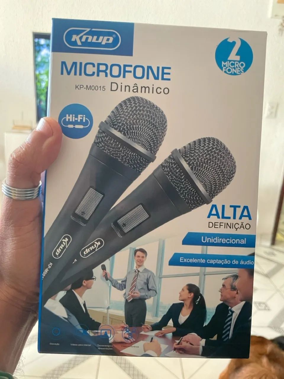 2 Microfones Dinâmico Alta Definição