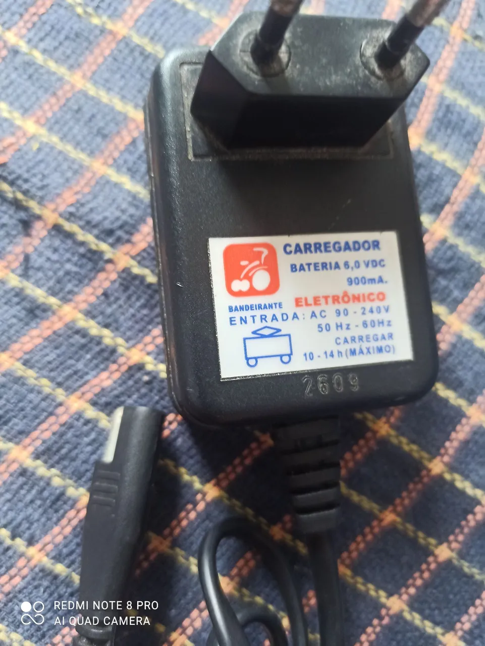 Carregador para carrinho/motinha Bandeirante