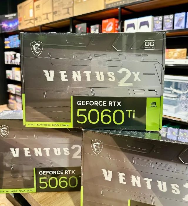 Placa de Vídeo MSI NVIDIA GeForce RTX 5060 Ti Ventus 2X OC, 8GB, GDDR7 - Nova lacrada  - Foto 4