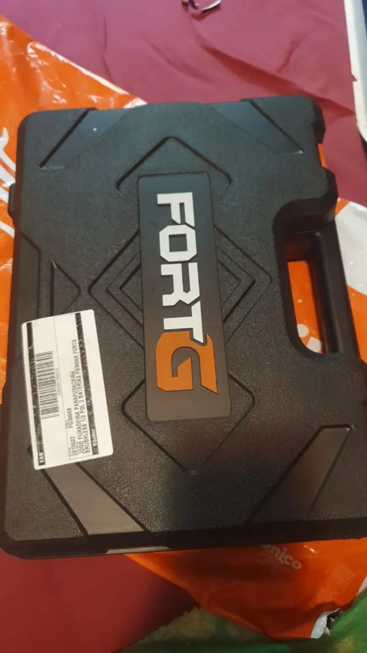 Jogo Furadeira Parafusadeira Brushless 1/2 POL FORTG
