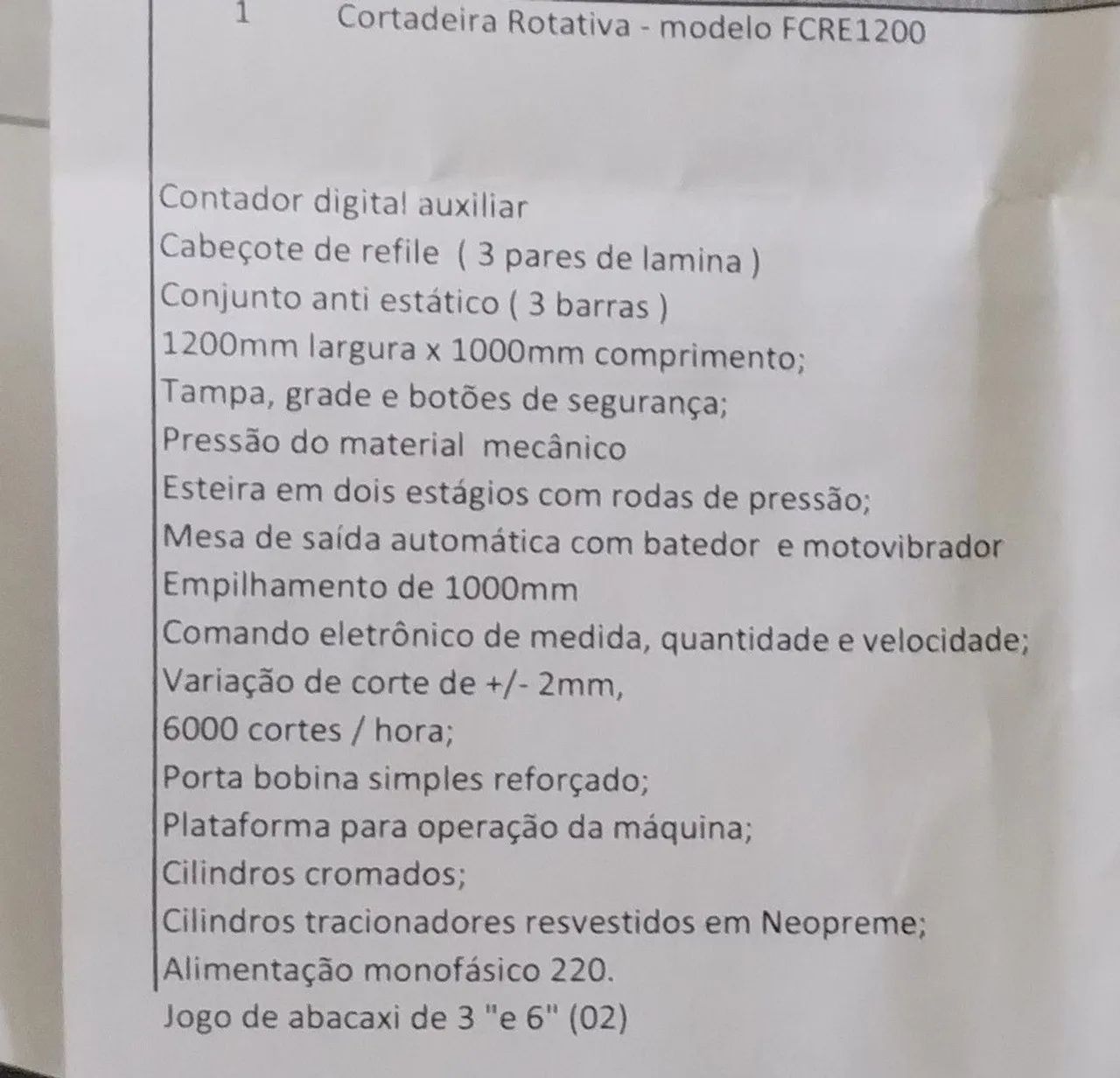 Cortadeira em folhas. Resmadeira com faca rotativa  - Foto 4