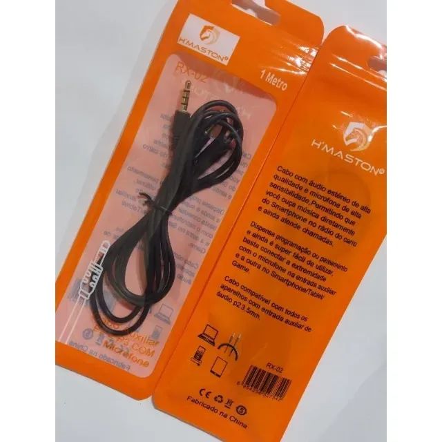 Cabo Auxiliar P2 e P3 com Microfone RX-02 - Foto 3