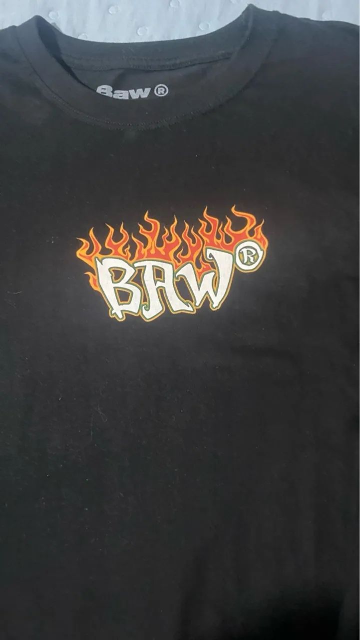 Camiseta BAW Flame Preta M - Foto 4
