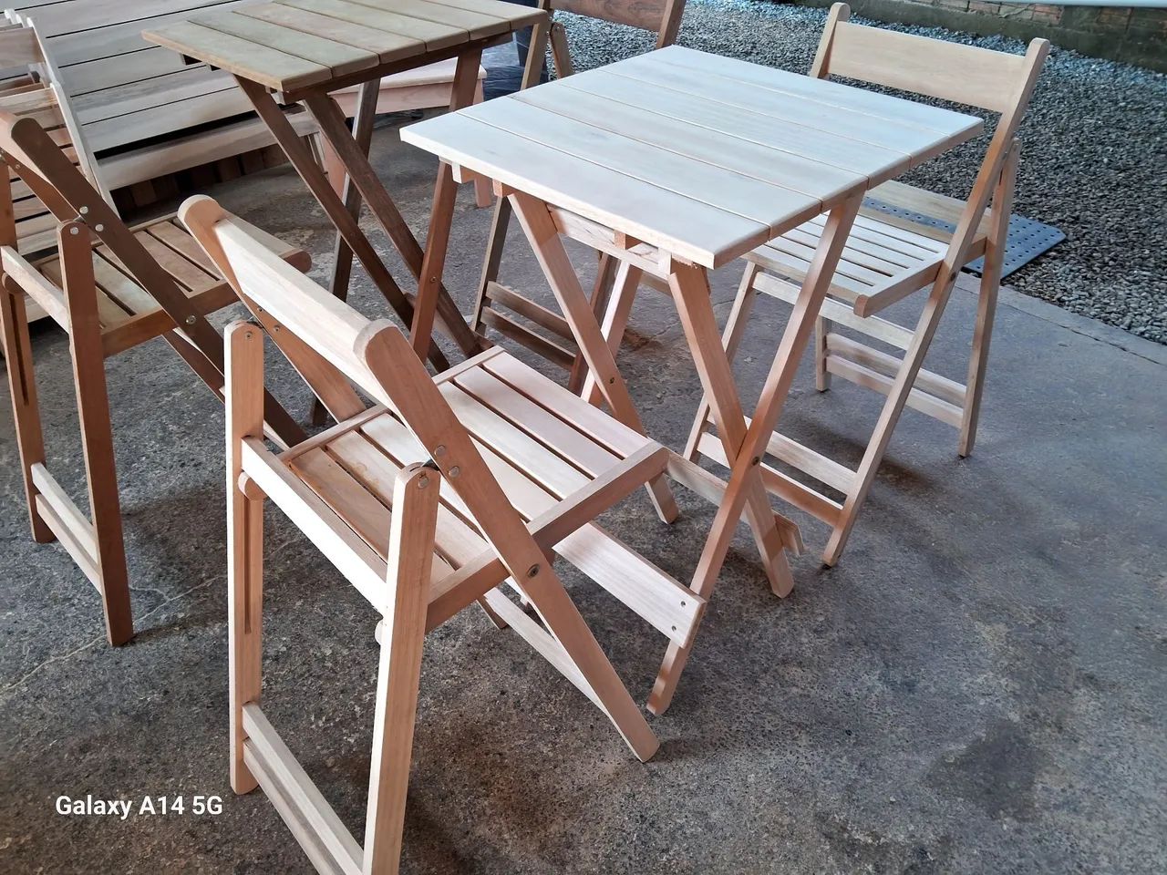 Direto de fábrica mesas e cadeiras dobráveis  - Foto 5