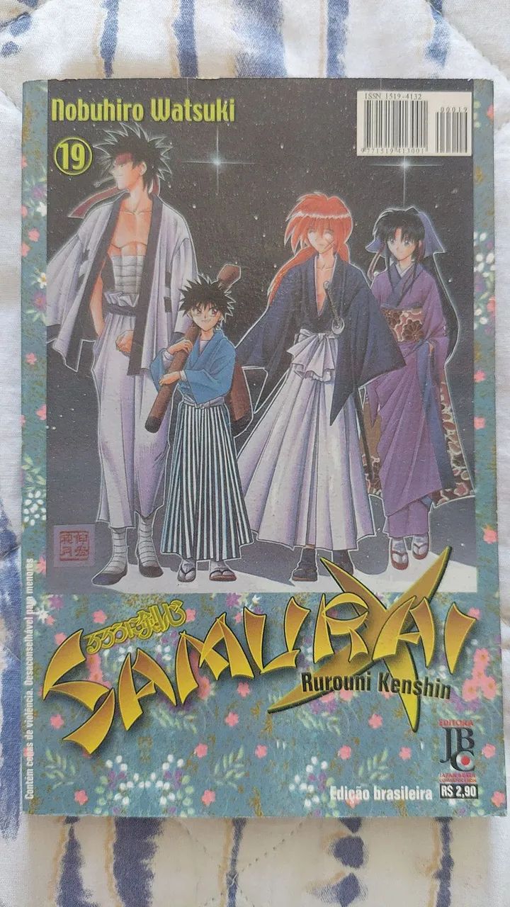 Mangá Samurai Rurouni Kenshin Vol. 19 - Edição Brasileira