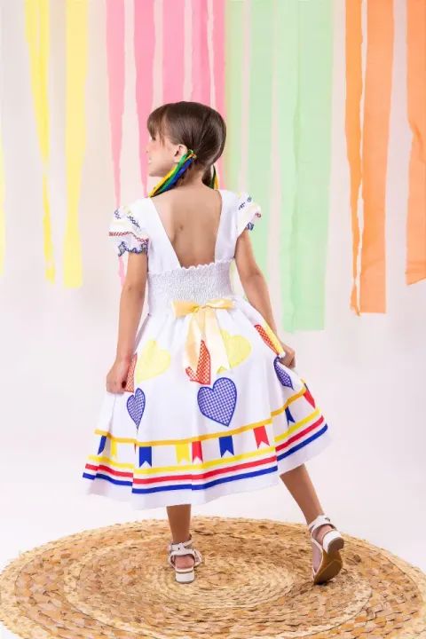 1 ao 12 Vestido Marie Junino Luxo Arraiá da Quermesse da Noiva/Noivinha - Foto 3