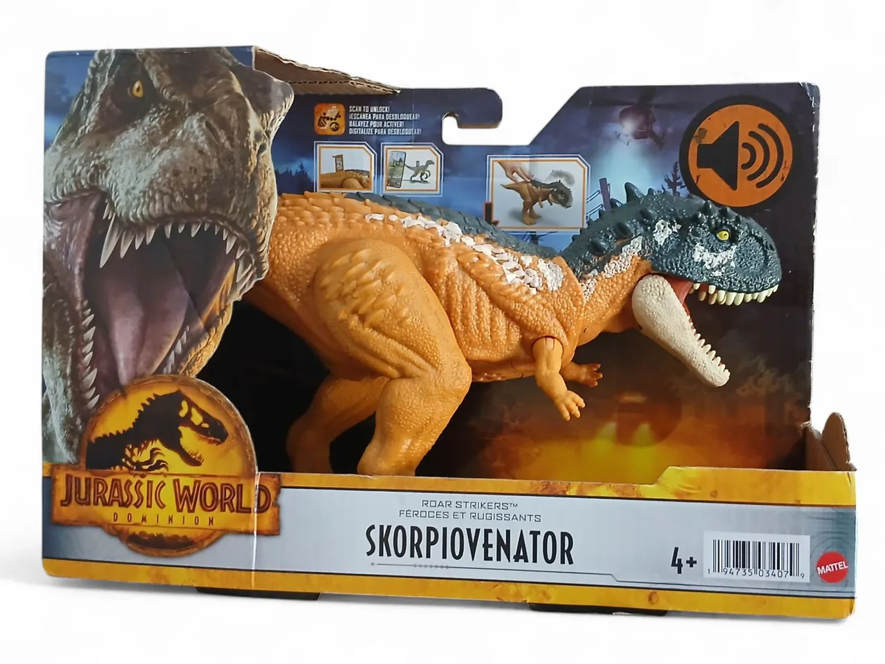 Jurassic World Roar Strikers Skorpiovenator da Mattel