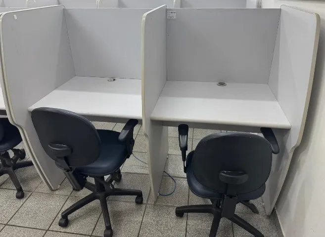 Estação de Telemarketing dupla (Duas P.A), 1650 x 895 x 1350