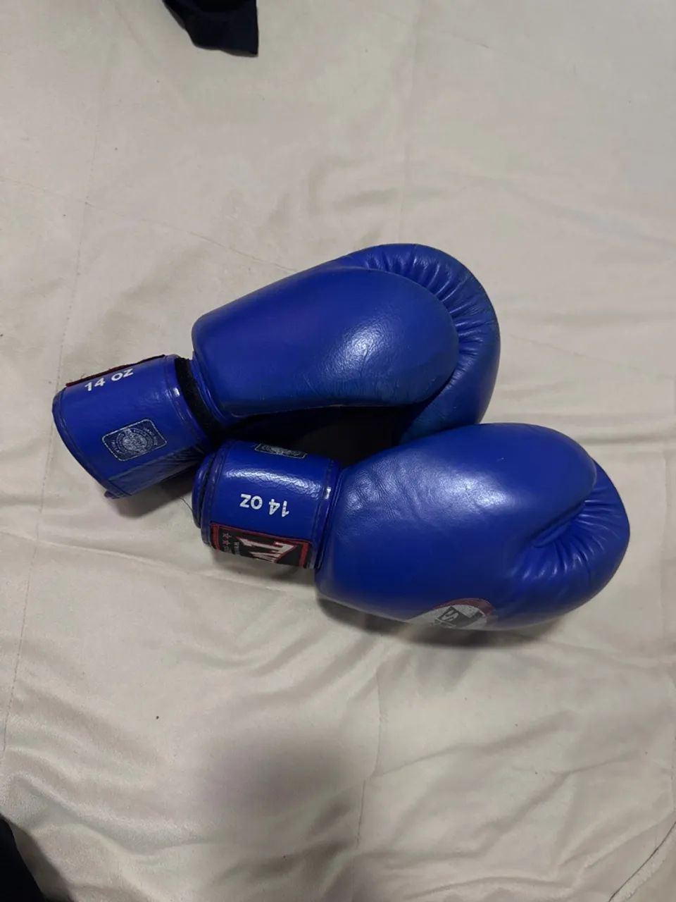 Luvas de Boxe Twins 14oz - Azul - Foto 3